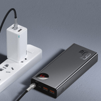 Батарея універсальна Baseus Adaman Metal 20000mAh, PD/65W, QC/3.0, USB-C, 2*USB-A (PPIMDA-D01) Diawest