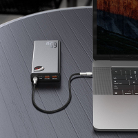 Батарея універсальна Baseus Adaman Metal 20000mAh, PD/65W, QC/3.0, USB-C, 2*USB-A (PPIMDA-D01) Diawest
