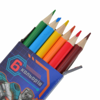 Олівці кольорові 1 вересня Steel Force 6 кол. (290522) Diawest
