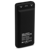 Батарея универсальная Vinga 20000 mAh QC3.0 Display soft touch black (VPB2QLSBK) Diawest