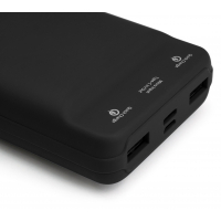 Батарея универсальная Vinga 20000 mAh QC3.0 Display soft touch black (VPB2QLSBK) Diawest