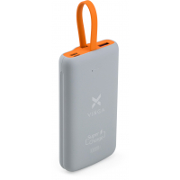 Батарея універсальна Vinga 10000 mAh SuperQC soft touch w/cable 22.5W dark grey (VPB1SQSCDG) Diawest