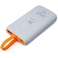 Батарея універсальна Vinga 10000 mAh SuperQC soft touch w/cable 22.5W dark grey (VPB1SQSCDG) Diawest