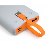 Батарея універсальна Vinga 10000 mAh SuperQC soft touch w/cable 22.5W dark grey (VPB1SQSCDG) Diawest