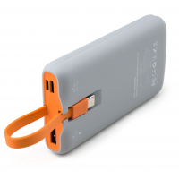 Батарея універсальна Vinga 10000 mAh SuperQC soft touch w/cable 22.5W dark grey (VPB1SQSCDG) Diawest