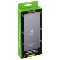 Батарея універсальна Vinga 20000 mAh QC3.0 Display soft touch purple (VPB2QLSP) Diawest