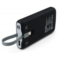 Батарея універсальна Vinga 10000 mAh SuperQC soft touch w/cable 22.5W black (VPB1SQSCBK) Diawest