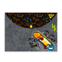 Папка - конверт Yes на кнопке А4 Skate boom (492014) Diawest