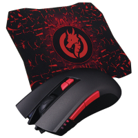 Мышка Piko FX72 USB Black+ килимок для мишки (1283126489495) Diawest