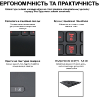 Клавіатура Piko KX6 USB Black (1283126489556) Diawest