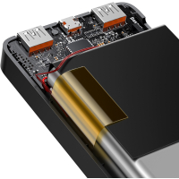 Батарея універсальна Baseus Bipow 10000mAh, PD/20W, QC/3.0, USB-C, 2*USB-A, black (PPDML-L01) Diawest