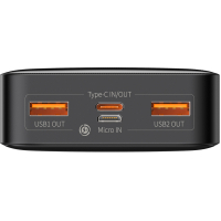 Батарея универсальная Baseus Bipow 20000mAh, PD/20W, QC3.0/USB-C, 2*USB-A/3A(max.), black (PPDML-M01) Diawest