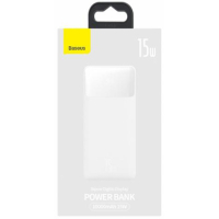 Батарея універсальна Baseus Bipow 10000mAh, PD/15W, USB-C/3A, 2*USB-A/3A(max.), white (PPDML-I02) Diawest