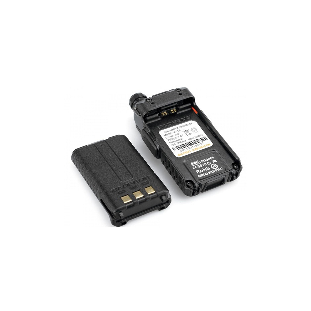 Акумуляторна батарея для телефону Baofeng для UV-5R Std 1800mAh (BL-5_Black / Гр6374) Diawest
