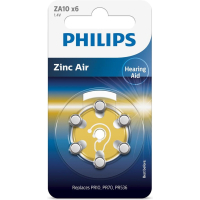 Батарейка Philips ZA10 Zinc Air 1.4V (PR10,10A,AC230E/EZ,PR230,PR70,PR536,DA10 (ZA10B6A/00) Diawest