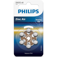 Батарейка Philips ZA312 Zinc Air 1.4V (PR41,312A,AC312E/EZ,PR312H,PR312,DA312) (ZA312B6A/00) Diawest