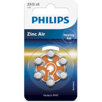 Батарейка Philips ZA13 Zinc Air 1.4V (PR48,PR13,AC13,DA13,AG5) * 6 (ZA13B6A/00) Diawest