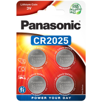 Батарейка Panasonic CR 2025 Lithium * 4 (CR-2025EL/4B) Diawest