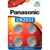 Батарейка Panasonic CR 2032 Lithium * 4 (CR-2032EL/4B) Diawest