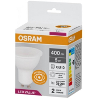 Лампочка Osram LED VALUE, PAR16, 5W, 4000K GU10 (4058075689541) Diawest