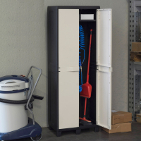 Шафа напольна Toomax FACTORY S 65x38x178 cm чорна/молочно біла (5673) Diawest