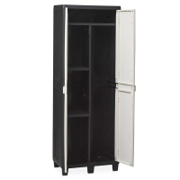 Шафа напольна Toomax FACTORY S 65x38x178 cm чорна/молочно біла (5673) Diawest