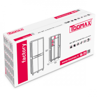 Шафа напольна Toomax FACTORY S 65x38x178 cm чорна/молочно біла (5673) Diawest