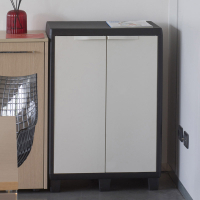 Шафа напольна Toomax низька FACTORY S 65x38x94 cm чорна/молочно біла (5672) Diawest