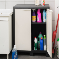 Шафа напольна Toomax низька FACTORY S 65x38x94 cm чорна/молочно біла (5672) Diawest