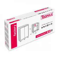 Шафа напольна Toomax низька FACTORY S 65x38x94 cm чорна/молочно біла (5672) Diawest