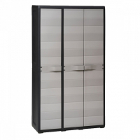 Шафа напольна Toomax 3 двері ELEGANCE S 97x38x171cm чорна з тепло сірим (5668) Diawest