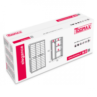 Шафа напольна Toomax 3 двері ELEGANCE S 97x38x171cm чорна з тепло сірим (5668) Diawest