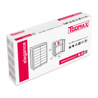 Шафа напольна Toomax низька ELEGANCE S cm 65x38x87h чорна з тепло сірим (5663) Diawest