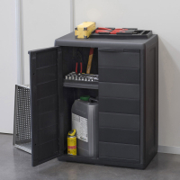 Шафа напольна Toomax низька ELEGANCE S cm 65x38x87h чорна (5662) Diawest