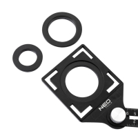 Лінійка Neo Tools кутова, алюміній, 6 плечей шкалою 0-6 см, отвори у шаблоні 2 (72-351) Diawest