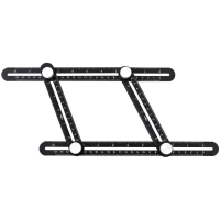 Лінійка Neo Tools кутова, алюміній,регульована, 4 плечі зі шкалами 0-6 см та 0 (72-350) Diawest