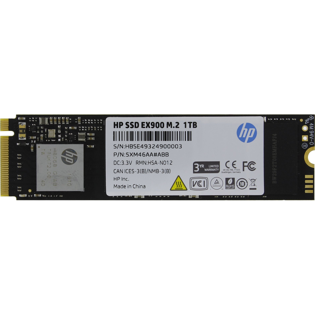 Накопичувач SSD M.2 2280 1TB EX900 HP (5XM46AA#ABB) Diawest