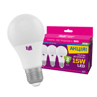 Лампочка ELM B60 15W PA10L E27 4000K 3шт. (18-0143) Diawest