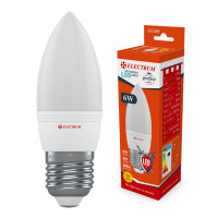 Лампочка Electrum С37 6W PA LC-32/1 Е27 3000K PERFECT (A-LC-1869) Diawest