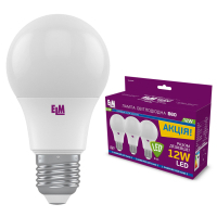 Лампочка ELM B60 12W PA10S E27 4000K 3шт. (18-0184) Diawest