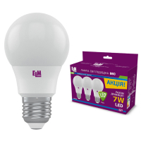 Лампочка ELM B60 7W PA10L E27 4000K 3шт. (18-0140) Diawest