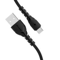 Дата кабель USB 2.0 AM to Micro 5P 3A black Proda (PD-B47m-BK) Diawest