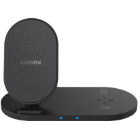 Зарядное устройство Canyon 2in1 Wireless 10W/7.5W/5W Type-C 1.2 m (CNS-WCS202B) Diawest