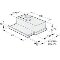 Вытяжка кухонная Gorenje TH64E4BG Diawest