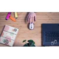 Мышка Trust YVI Wireless Pink Circles (24441) Diawest