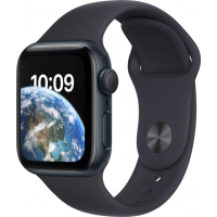 Смарт-годинник Apple Watch SE 2022 GPS 44mm Midnight Aluminium Case with Midnight Sport Band - Regular (MNK03UL/A) Diawest