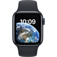 Смарт-годинник Apple Watch SE 2022 GPS 44mm Midnight Aluminium Case with Midnight Sport Band - Regular (MNK03UL/A) Diawest