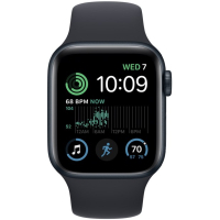 Смарт-годинник Apple Watch SE 2022 GPS 44mm Midnight Aluminium Case with Midnight Sport Band - Regular (MNK03UL/A) Diawest