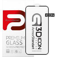 Скло захисне Armorstandart Icon 3D Apple iPhone 14 Black (ARM61971) Diawest