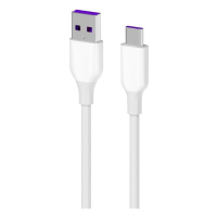 Дата кабель USB 2.0 AM to Type-C 1.0m Glow white 2E (2E-CCAC-WH) Diawest
